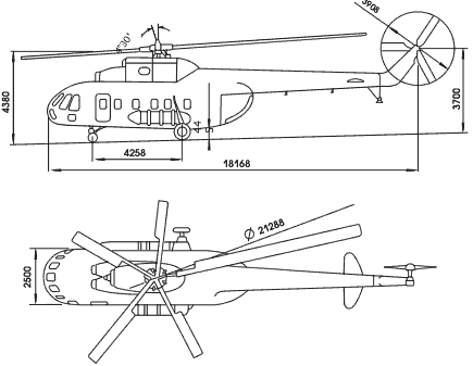 Ми 8 вертолет схема